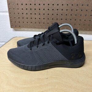 Under Armour Womens Micro G Pursuit 3000101-004 Black Running Shoes Sneakers 10
